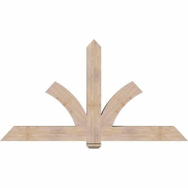 Ekena Millwork Redmond Smooth Timber Gable Bracket, Douglas Fir, 72"W x 39"H x 5 1/2"D x 5 1/2"F, 13/12 Pitch GBW072X39X0606RED00SDF - main
